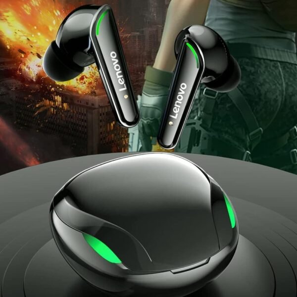 Lenovo XT92 Thinkplus Gaming Earbuds, Wireless, Black
