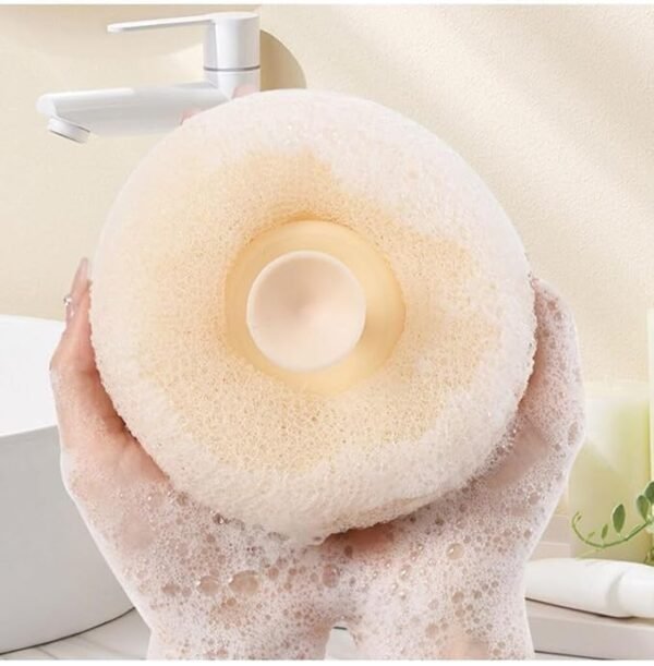 Bath Sponge Cleaning Brush with Suction