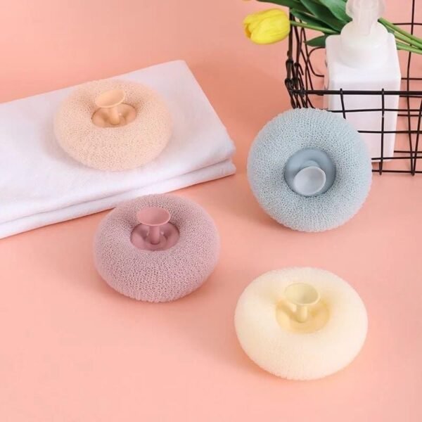 Bath Sponge Cleaning Brush with Suction