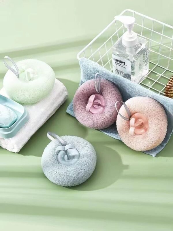Bath Sponge Cleaning Brush with Suction