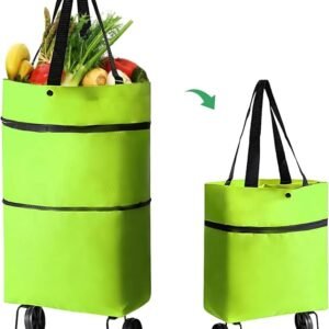 Shopping trolley bag with wheels