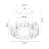 Rotating Makeup Organizer