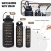 3 In 1 Motivational bottle(Only Black Colour)
