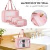 3-Piece Transparent Makeup Organizer Pouch Set