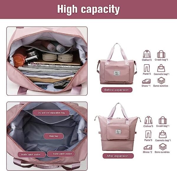 Foldable travel bag