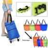 Shopping trolley bag with wheels