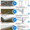 Portable Folding Camping Table with 4 Stools